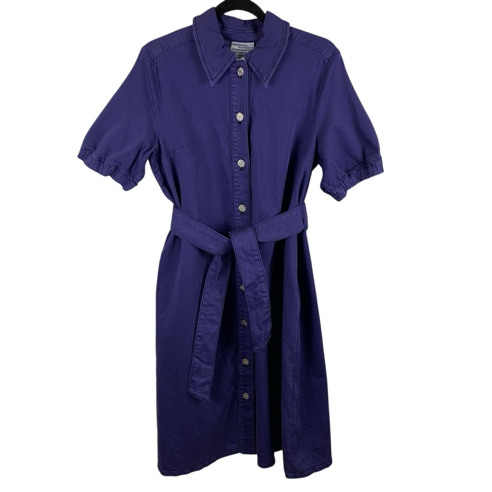 NWT Baum Und Pferdgarten Ananda Shirt Dress Size EU 38/US 8 Blue Belted Work